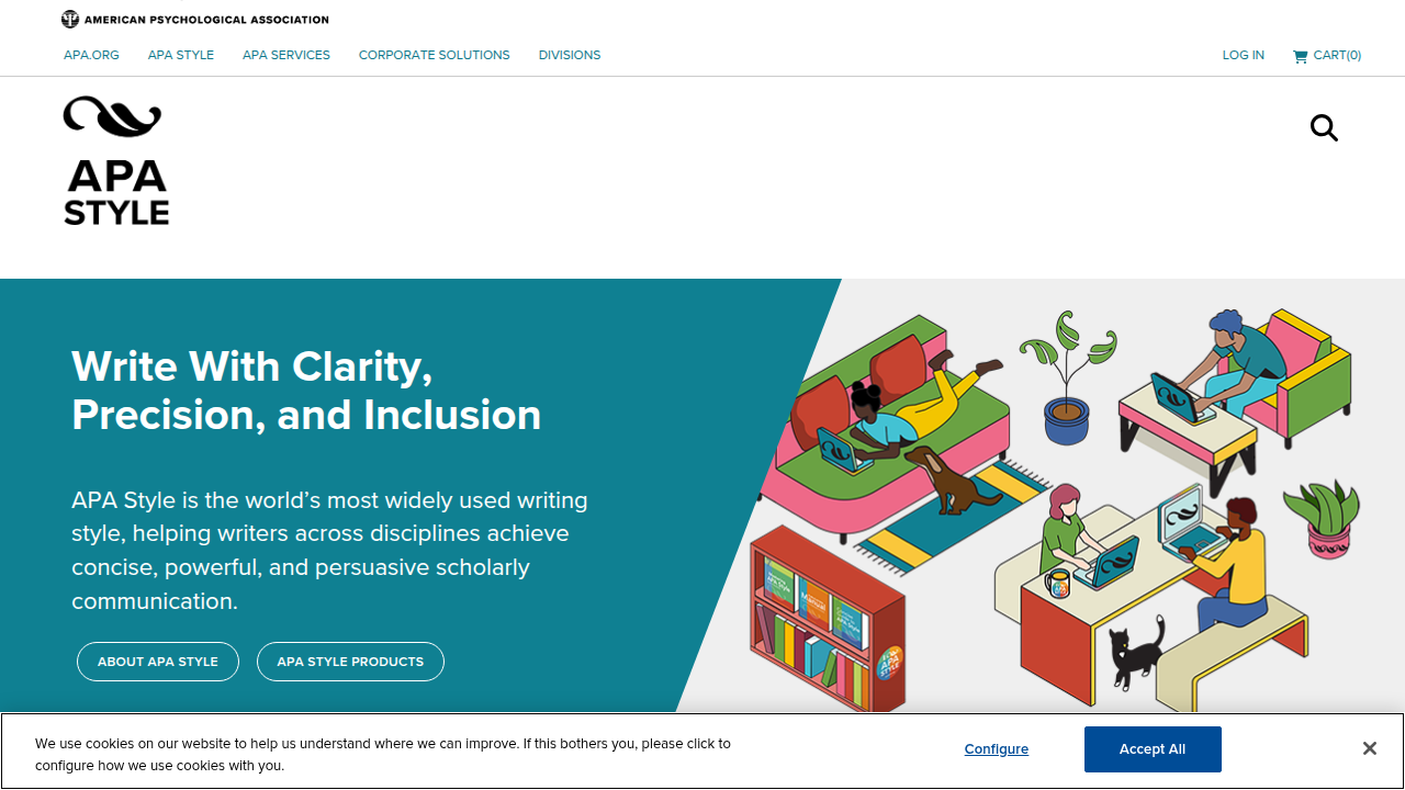 The official APA Style blog homepage, a crucial resource for the latest guidelines and updates on citation standards.
