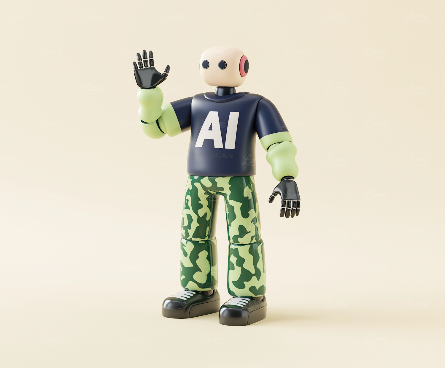 A dynamic visual metaphor of AI detection tools constantly evolving to counter increasingly sophisticated AI generation techniques.