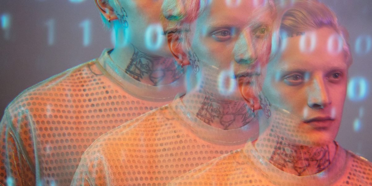 A person looks thoughtfully at information, reflecting on the trustworthiness of digital content in an age where AI-generated text is common.