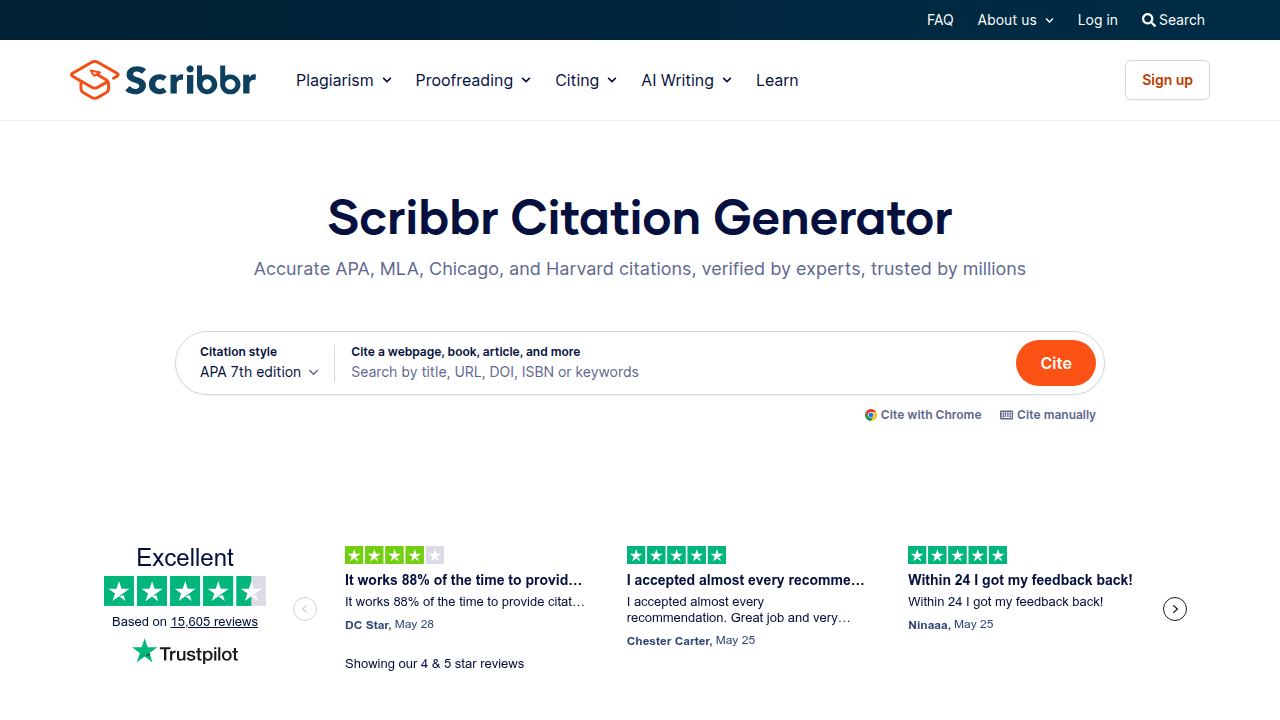 Scribbr provides clear guidance and a user-friendly platform for creating accurate APA style references.