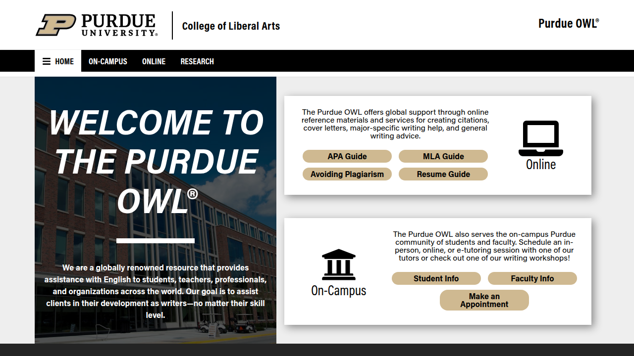 Purdue OWL offers comprehensive guides on academic writing and citation styles, including responsible generator use.
